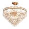 K9 Clear Crystal Chandelier, Vintage Gold 8-Light Pendant Ceiling Light – Art Deco Style